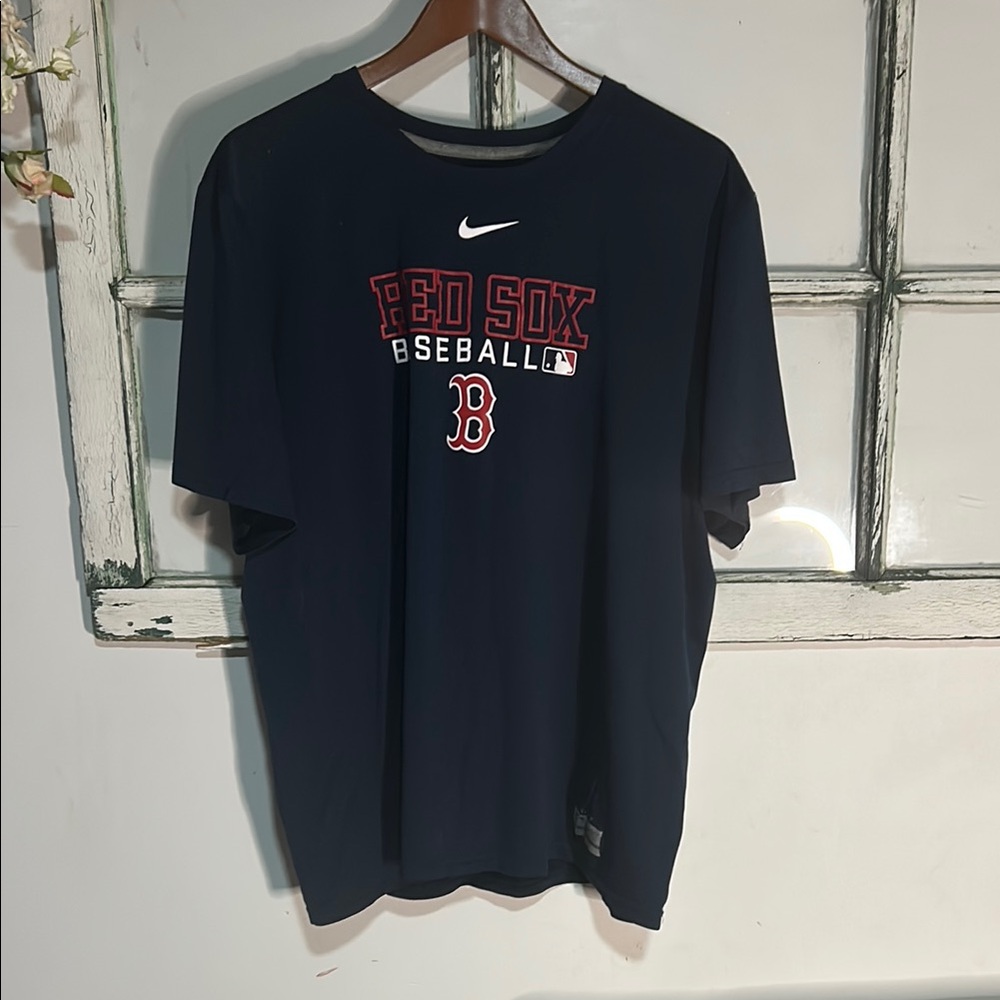 Nike Blue and Red Short Sleeve Tee
